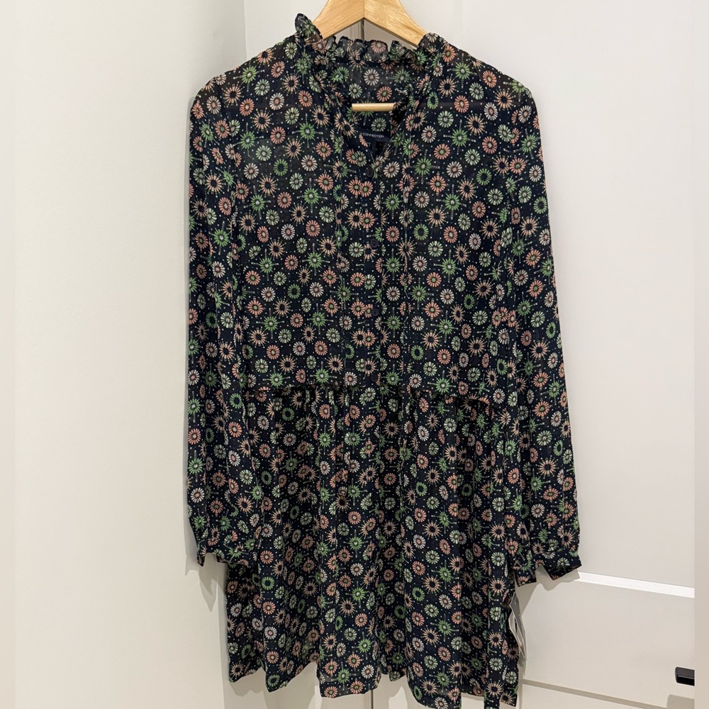 NWT French Connection Tunic or Mini Dress perfect with tights beautiful pattern